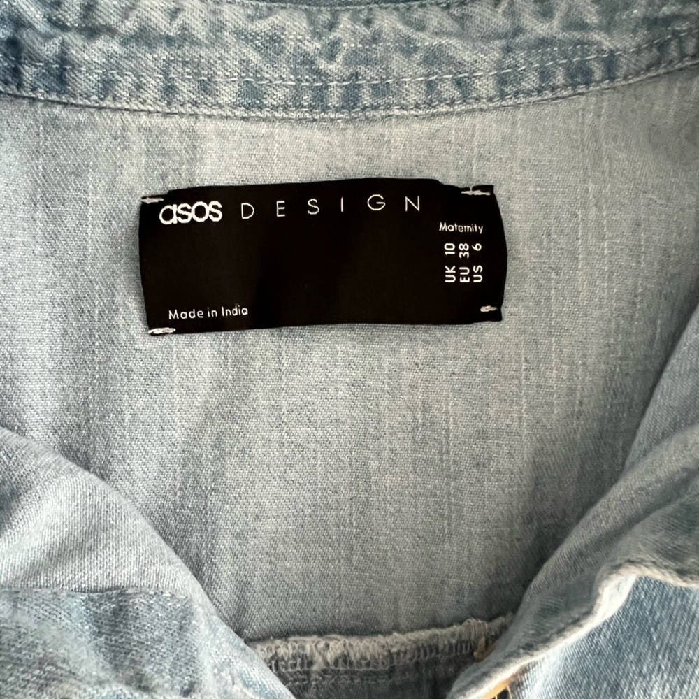 Maternity denim shirt dress from ASOS - Picture 2 of 3